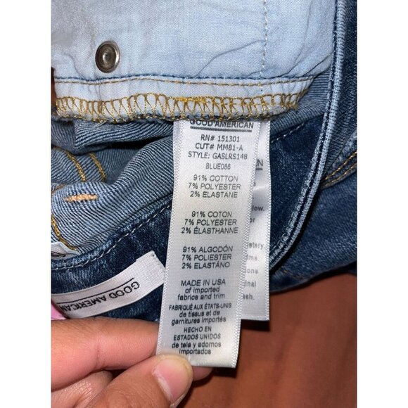 Good American Step Hem Straight Jeans  Women's Size 6/28 - Picture 10 of 11